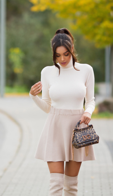 must have basic col trui beige